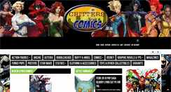 Desktop Screenshot of crittersandcomics.co.za